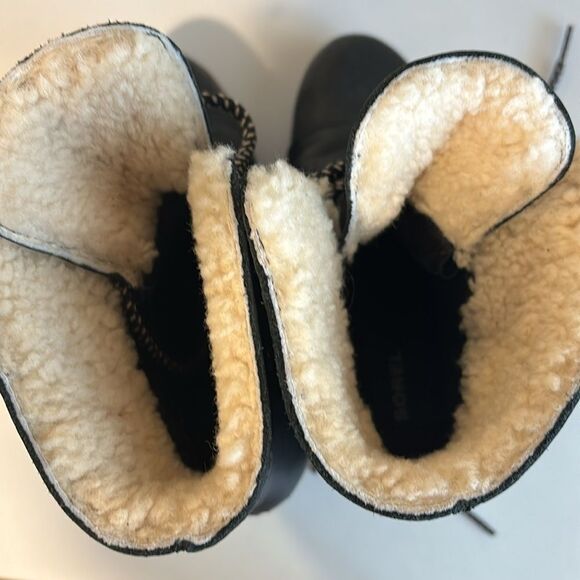 Sorel Joan of Arctic Wedge Shearling Boot in Black Size 7 - Picture 12 of 15